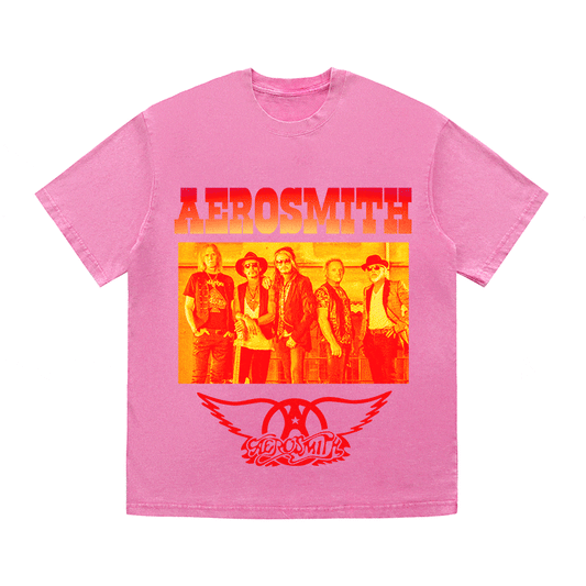 RDMCLOTHINGART tapestry hoodie AEROSMITH HEAVY WEIGHT COTTON TEE-9115