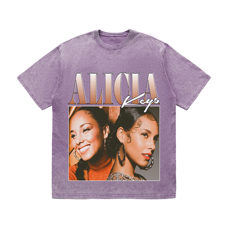 RDMCLOTHINGART tapestry hoodie ALICIA KEYS HEAVY WEIGHT COTTON TEE-8850