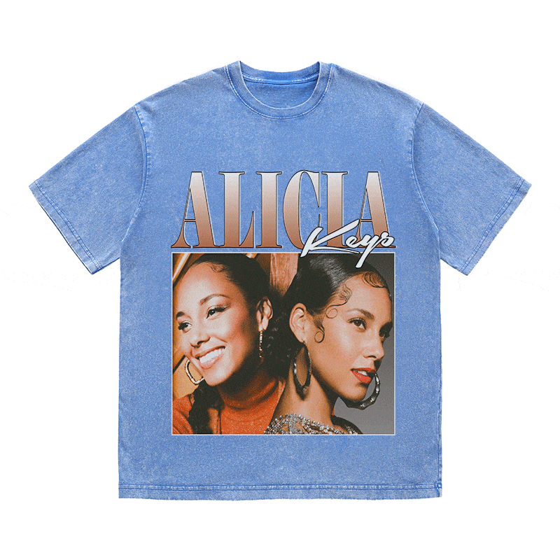 RDMCLOTHINGART tapestry hoodie ALICIA KEYS HEAVY WEIGHT COTTON TEE-8850