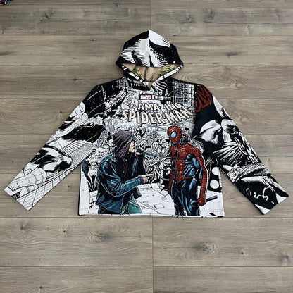AMAZING SPIDER&VENOM TAPESTRY HOODIE - RDMCLOTHINGART