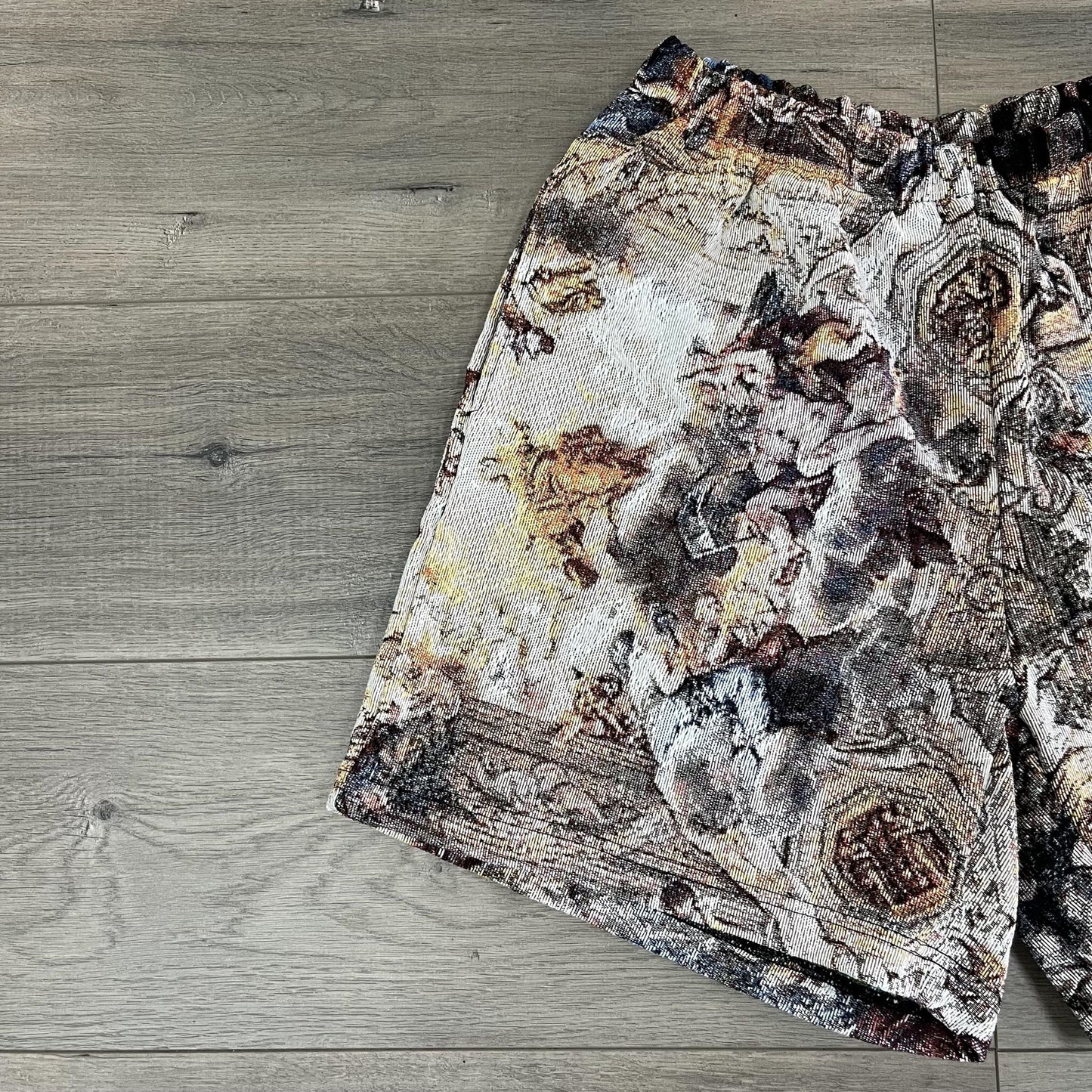 ANGELS TAPESTRY SHORTS - RDMCLOTHINGART