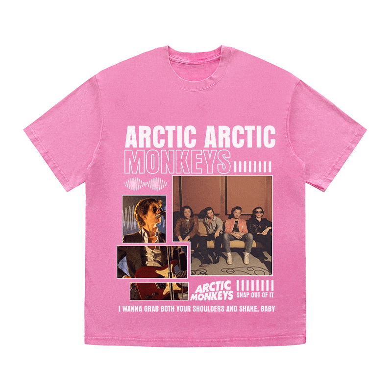 RDMCLOTHINGART tapestry hoodie ARCTIC MONKEYS HEAVY WEIGHT COTTON TEE-8987