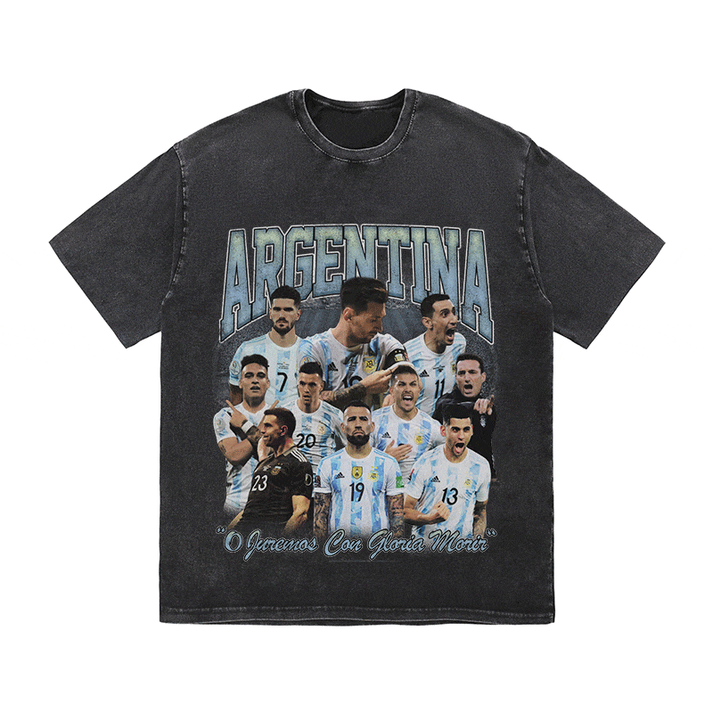 RDMCLOTHINGART tapestry hoodie ARGENTINA HEAVY WEIGHT COTTON TEE-8947