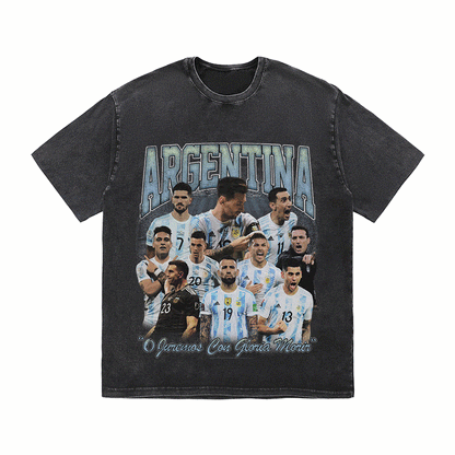 RDMCLOTHINGART tapestry hoodie ARGENTINA HEAVY WEIGHT COTTON TEE-8947
