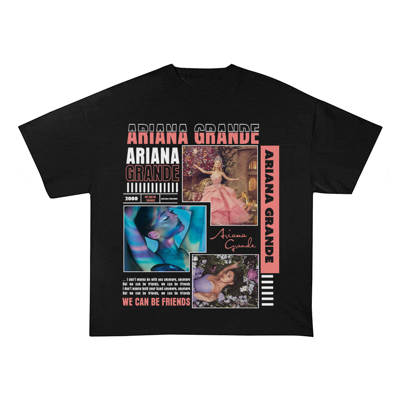 RDMCLOTHINGART tapestry hoodie ARIANA GRANDE HEAVY WEIGHT COTTON TEE-8988