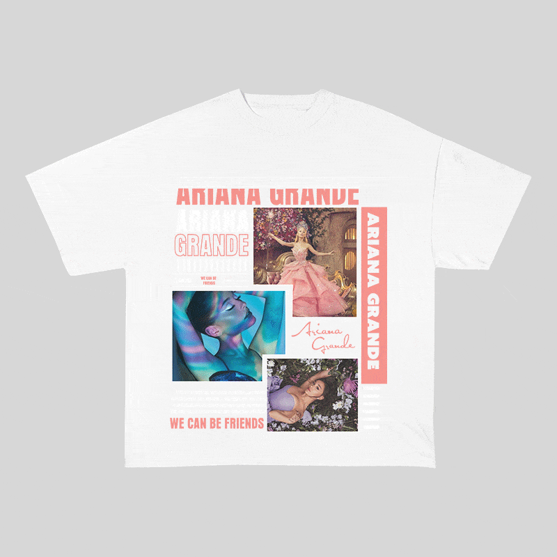 RDMCLOTHINGART tapestry hoodie ARIANA GRANDE HEAVY WEIGHT COTTON TEE-8988