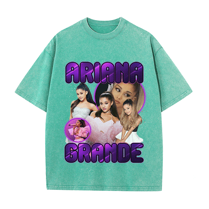 RDMCLOTHINGART tapestry hoodie ARIANA GRANDE HEAVY WEIGHT COTTON TEE-9116