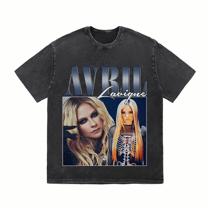 RDMCLOTHINGART tapestry hoodie AVRIL LAVIGNE HEAVY WEIGHT COTTON TEE-8851