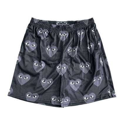 B&GREY CDG MESH SHORTS-8734 - RDMCLOTHINGART
