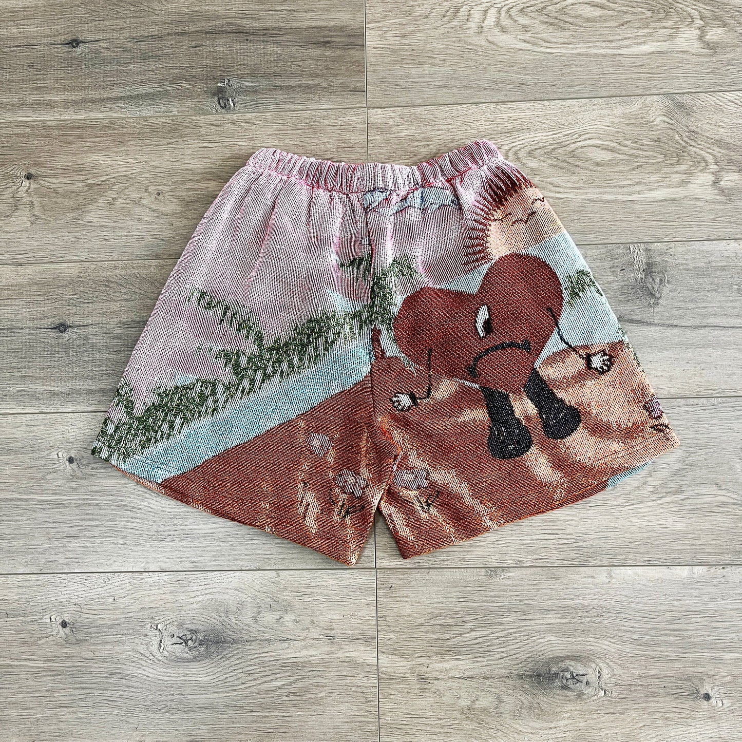 RDMCLOTHINGART tapestry hoodie BAD-BUNNY TAPESTRY SHORTS