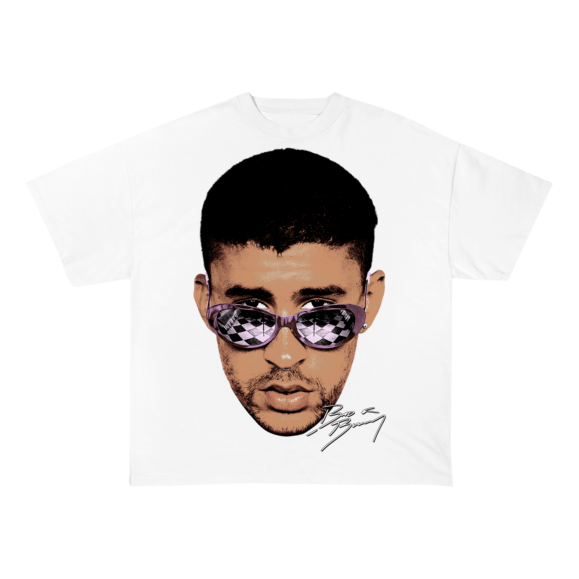 BADBUNNY HEAVY WEIGHT COTTON TEE-8016 - RDMCLOTHINGART