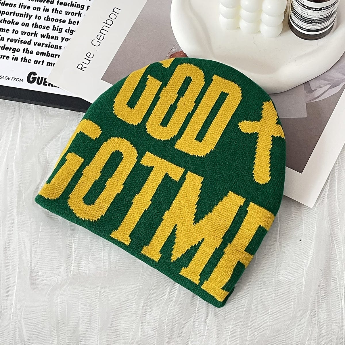 RDMCLOTHINGART tapestry hoodie BEANIE-2095