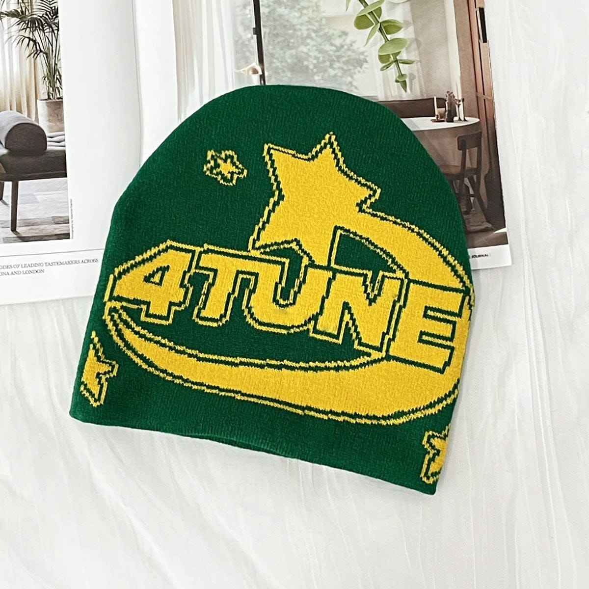 RDMCLOTHINGART tapestry hoodie BEANIE-2103