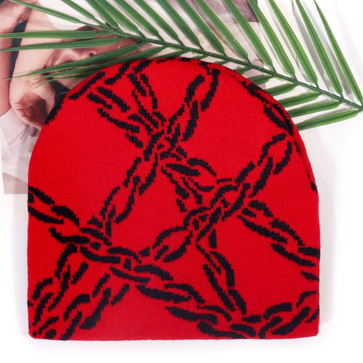 RDMCLOTHINGART tapestry hoodie BEANIE-2104