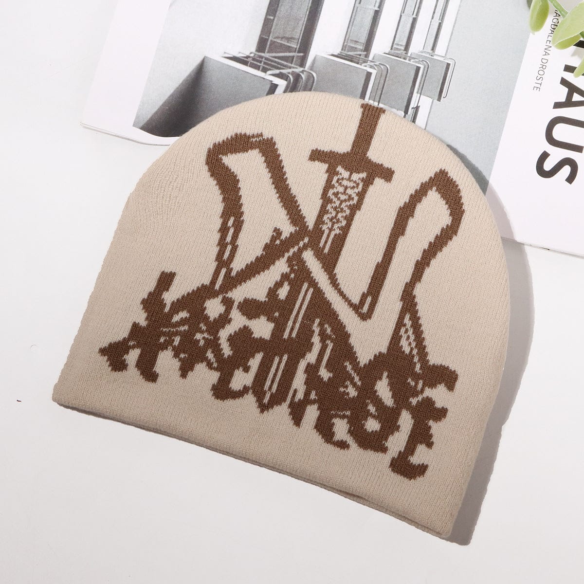 RDMCLOTHINGART tapestry hoodie BEANIE-2142