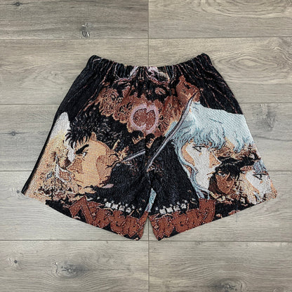 BERSERK TAPESTRY SHORTS - RDMCLOTHINGART