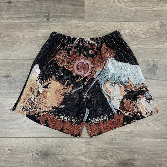 BERSERK TAPESTRY SHORTS - RDMCLOTHINGART