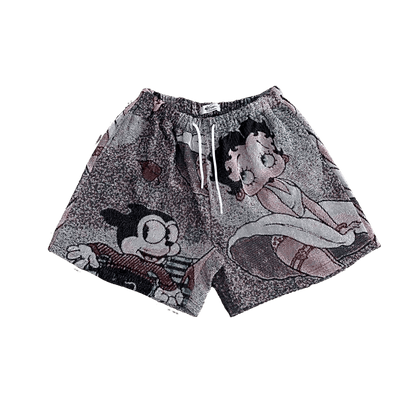 RDMCLOTHINGART tapestry hoodie BETTY BOOP CHERRIES TAPESTRY SHORTS
