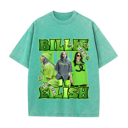 RDMCLOTHINGART tapestry hoodie BILLIE EILISH HEAVY WEIGHT COTTON TEE-9120