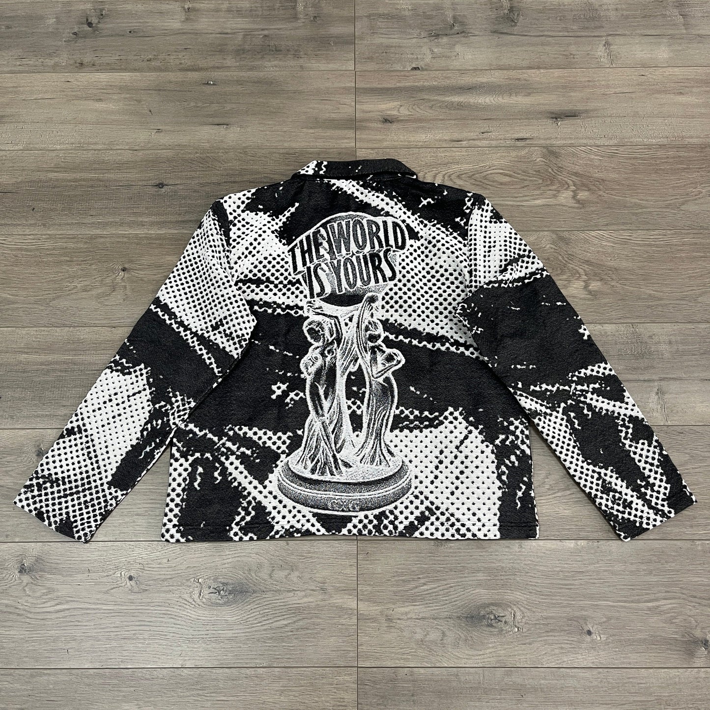 BLACK SCARFACE TAPESTRY JACKET - RDMCLOTHINGART