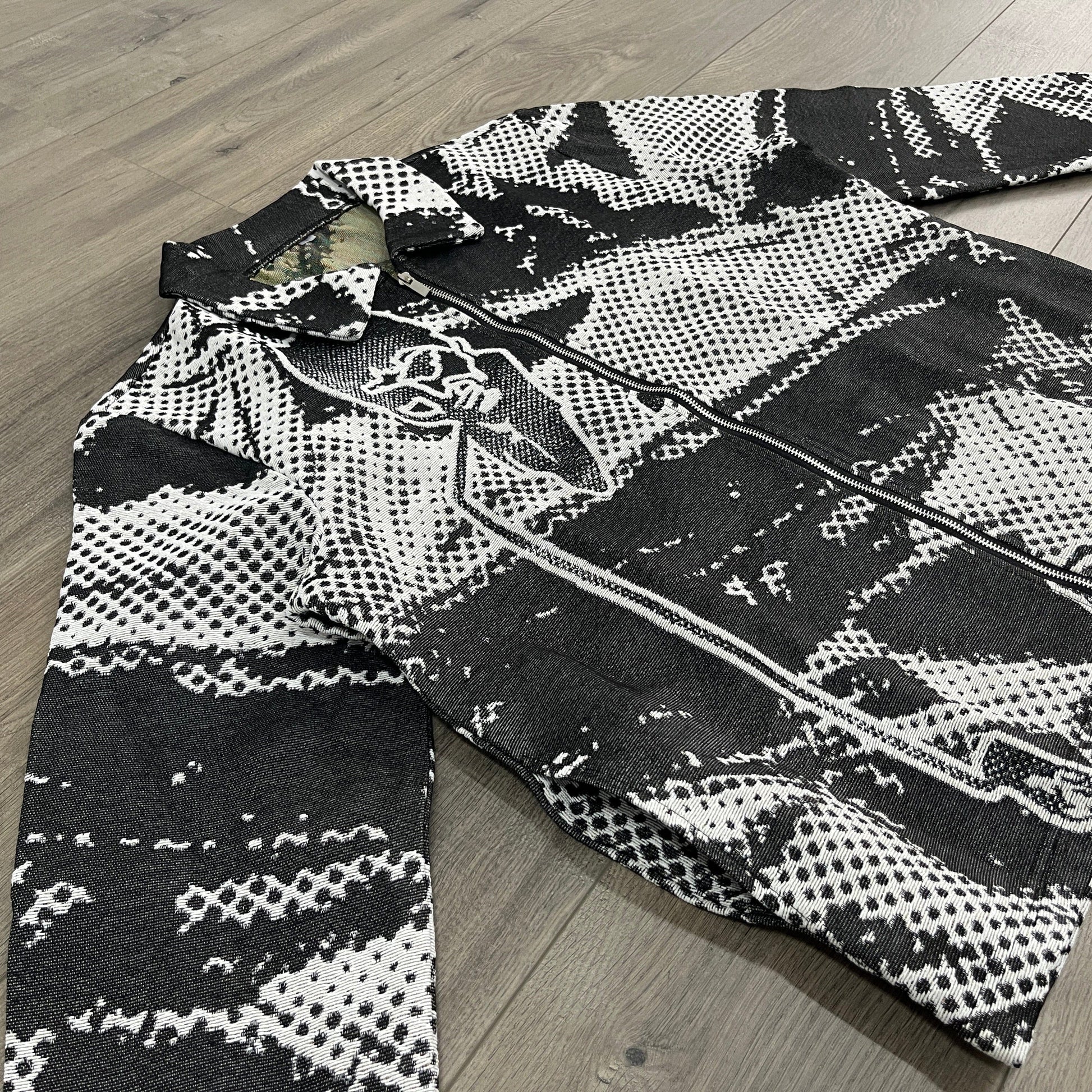 BLACK SCARFACE TAPESTRY JACKET - RDMCLOTHINGART