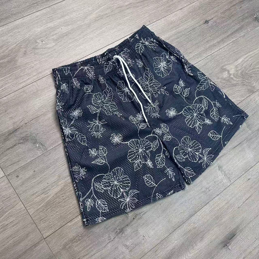 RDMCLOTHINGART tapestry hoodie BLACK WILD ROSES-8777