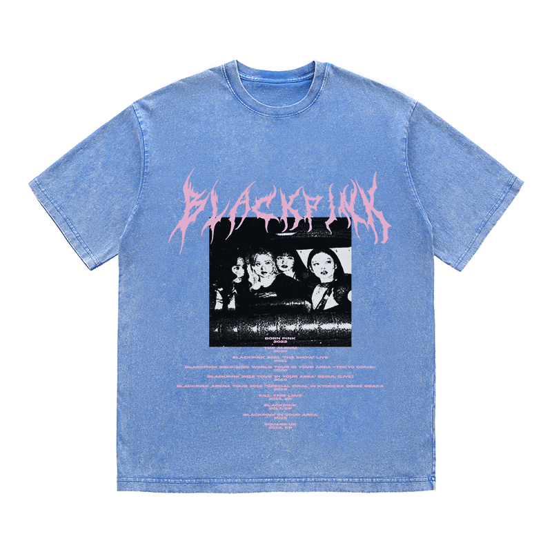 RDMCLOTHINGART tapestry hoodie BLACKPINK HEAVY WEIGHT COTTON TEE-8898