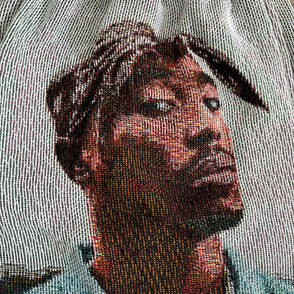 RDMCLOTHINGART tapestry hoodie BLUE 2PAC TAPESTRY SHORTS