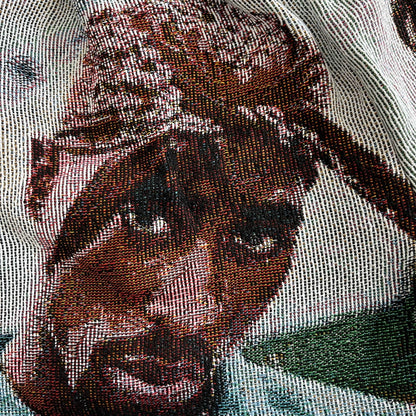 RDMCLOTHINGART tapestry hoodie BLUE 2PAC TAPESTRY SHORTS