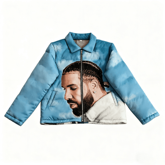 RDMCLOTHINGART tapestry hoodie BLUE DRAKE COAT