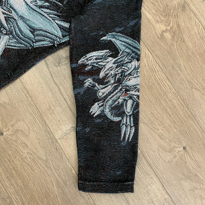 BLUE EYES WHITE DRAGON TAPESTRY HOODIE - RDMCLOTHINGART