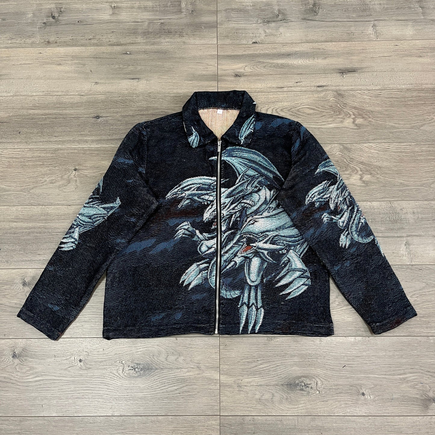 BLUE EYES WHITE DRAGON TAPESTRY JACKET - RDMCLOTHINGART