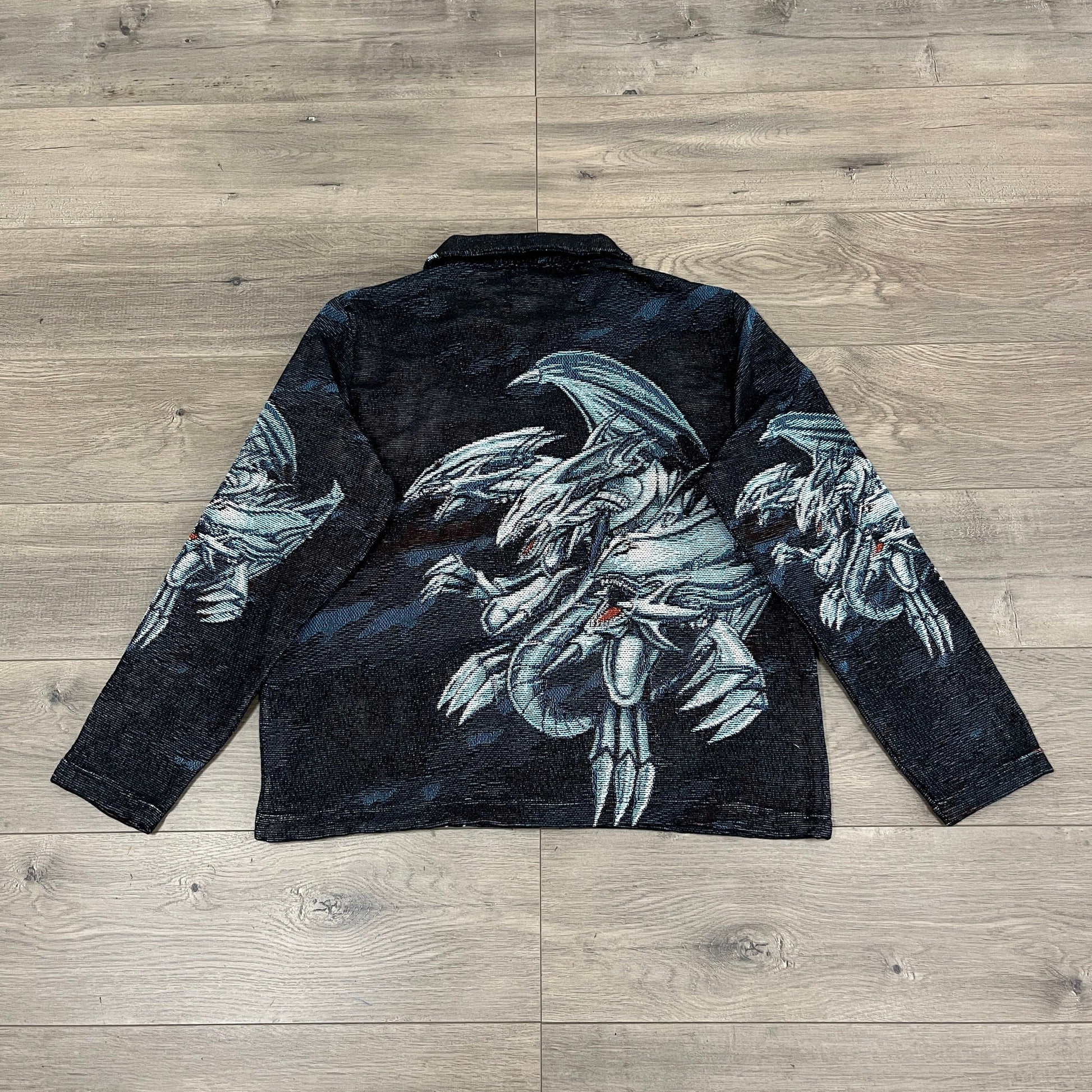 BLUE EYES WHITE DRAGON TAPESTRY JACKET - RDMCLOTHINGART