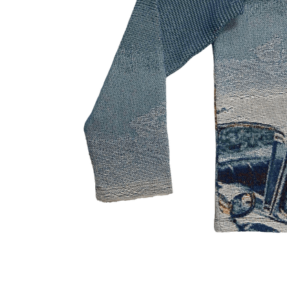 Blue Nip Tapestry - RDMCLOTHINGART