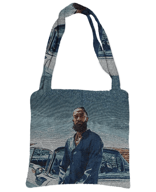 RDMCLOTHINGART tapestry hoodie BLUE NIP TAPESTRY BAG