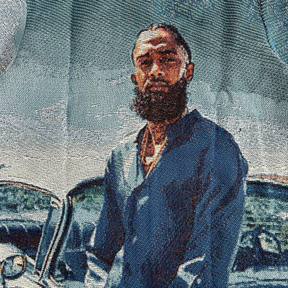 RDMCLOTHINGART tapestry hoodie BLUE NIP TAPESTRY JACKET