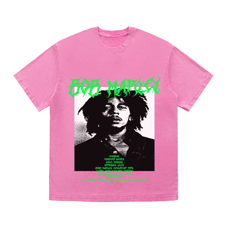 RDMCLOTHINGART tapestry hoodie BOB MARLEY HEAVY WEIGHT COTTON TEE-8924