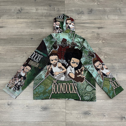 BOONDOCKS TAPESTRY HOODIE - RDMCLOTHINGART