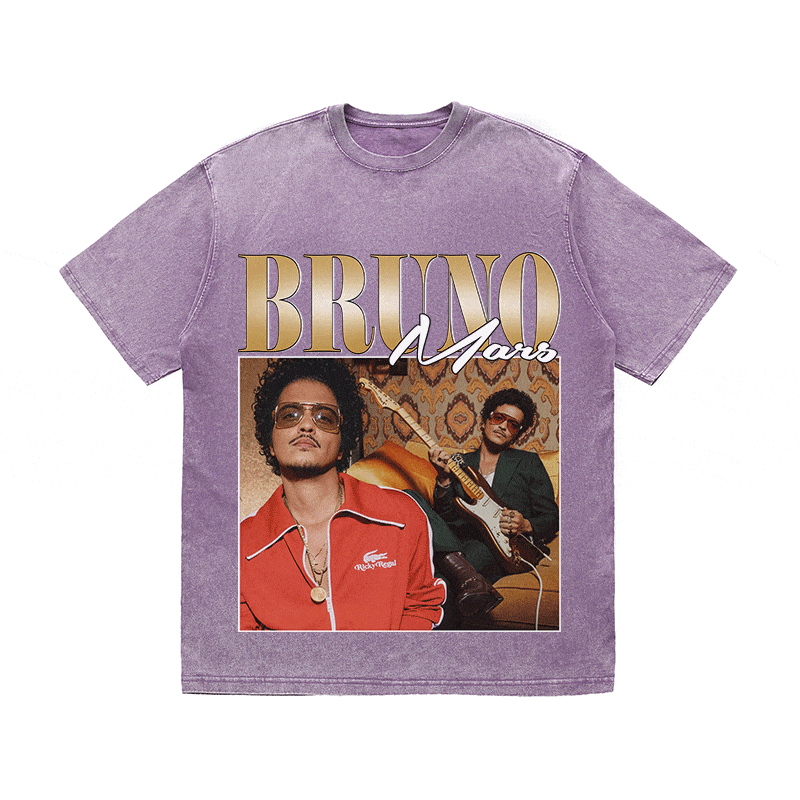 RDMCLOTHINGART tapestry hoodie BRUNO MARS HEAVY WEIGHT COTTON TEE-8854