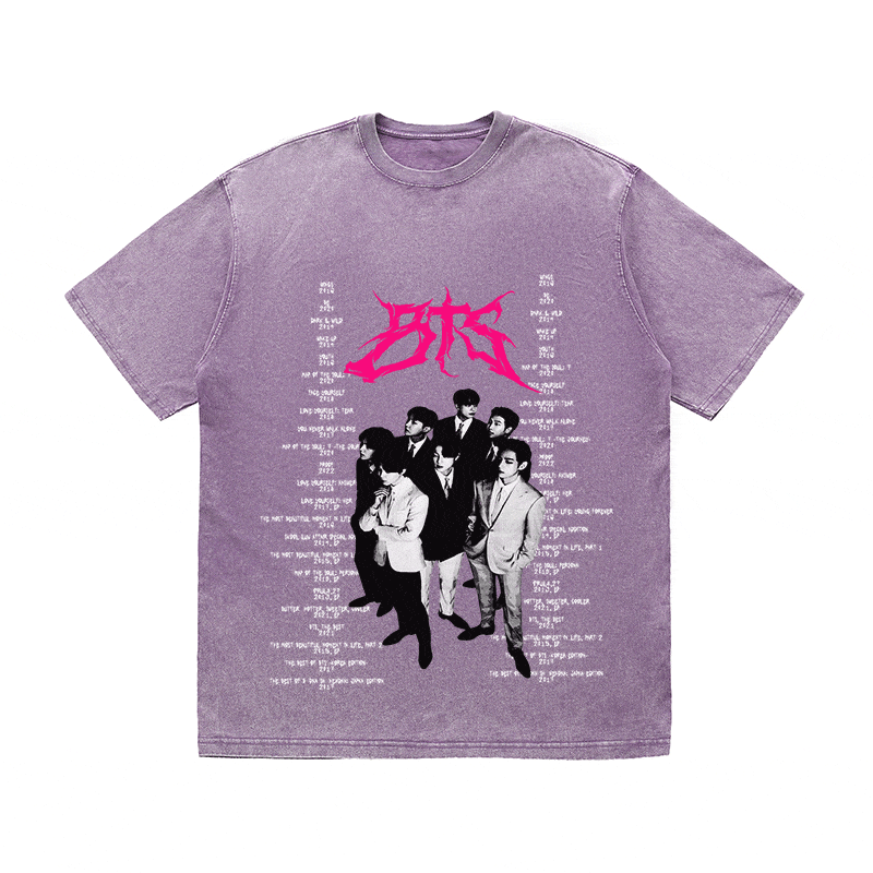 RDMCLOTHINGART tapestry hoodie BTS HEAVY WEIGHT COTTON TEE-8899