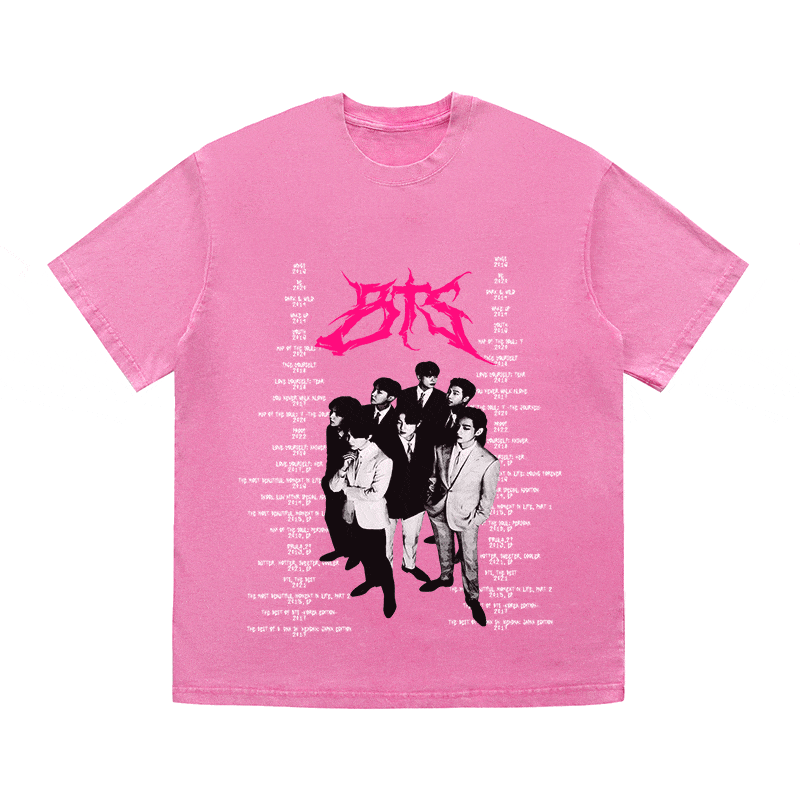 RDMCLOTHINGART tapestry hoodie BTS HEAVY WEIGHT COTTON TEE-8899