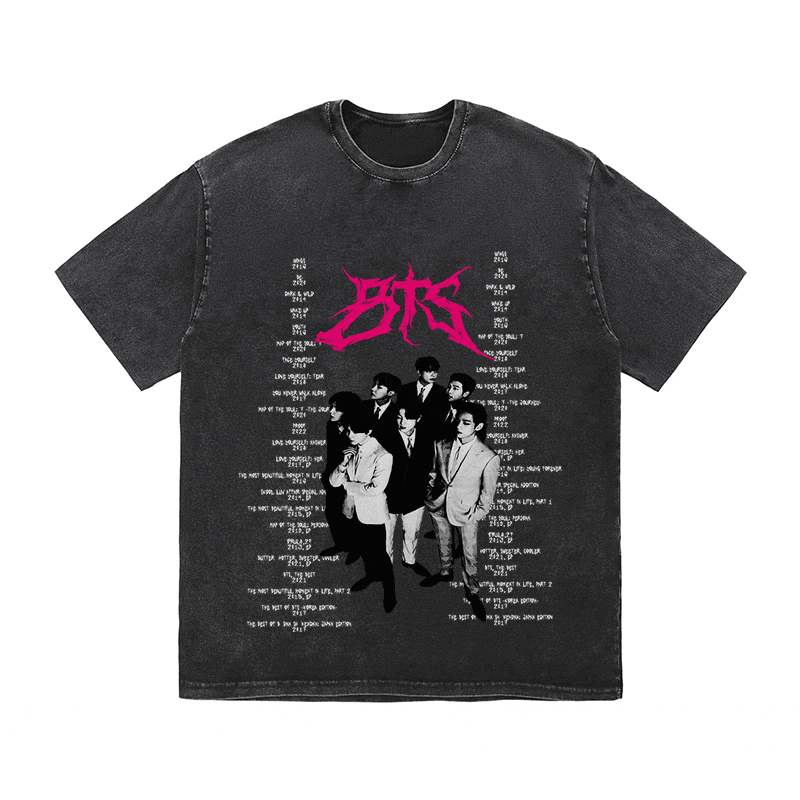 RDMCLOTHINGART tapestry hoodie BTS HEAVY WEIGHT COTTON TEE-8899