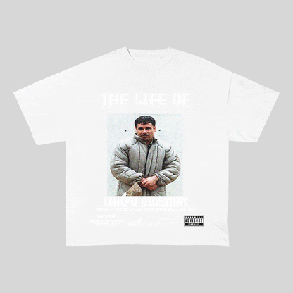 RDMCLOTHINGART tapestry hoodie CHAPO GUZMAN HEAVY WEIGHT COTTON TEE-8819
