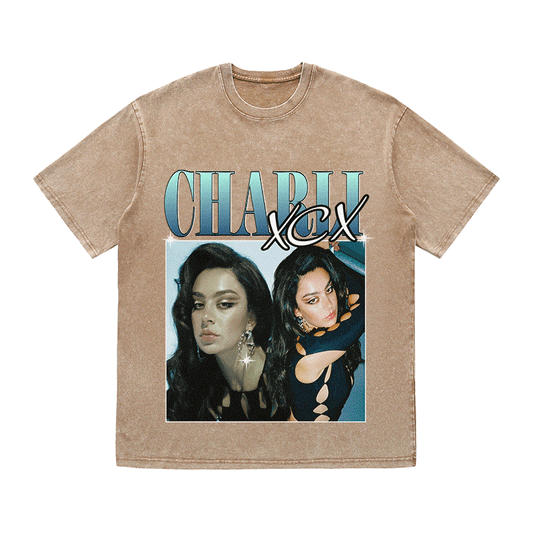 RDMCLOTHINGART tapestry hoodie CHARLI XCX HEAVY WEIGHT COTTON TEE-8856