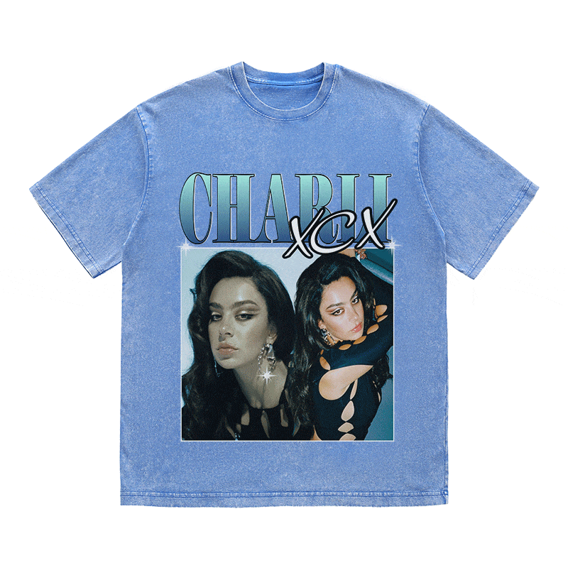 RDMCLOTHINGART tapestry hoodie CHARLI XCX HEAVY WEIGHT COTTON TEE-8856