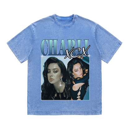 RDMCLOTHINGART tapestry hoodie CHARLI XCX HEAVY WEIGHT COTTON TEE-8856