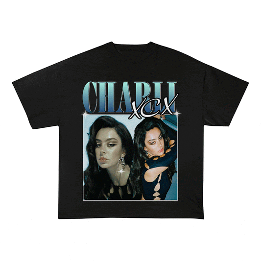 RDMCLOTHINGART tapestry hoodie CHARLI XCX HEAVY WEIGHT COTTON TEE-8856
