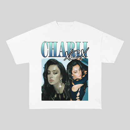 RDMCLOTHINGART tapestry hoodie CHARLI XCX HEAVY WEIGHT COTTON TEE-8856