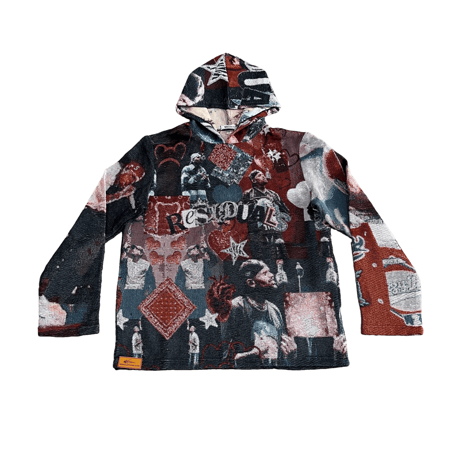 RDMCLOTHINGART tapestry hoodie CHRIS BROWN TAPESTRY HOODIE
