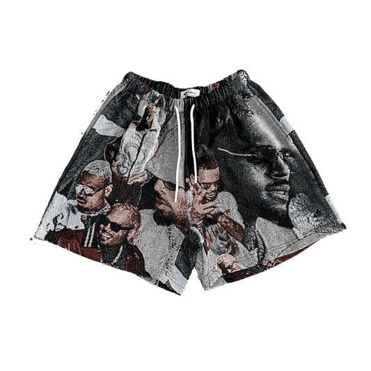 RDMCLOTHINGART tapestry hoodie CHRIS BROWN V2 TAPESTRY SHORTS